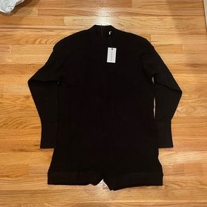 WeWoreWhat mock neck knit romper